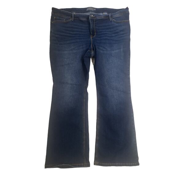 Torrid Luxe Slim Boot Medium Wash Jeans - Super Stretch - 24R - Picture 2 of 4